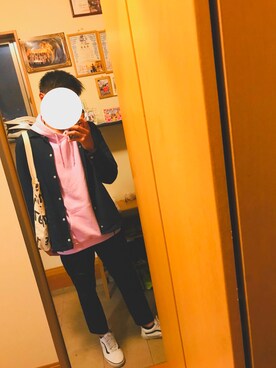 「SPINNS（スピンズ）のアイテム（デニムジャケット）」を使った、しょうやさん（メンズ・180cm）の春コーディネート