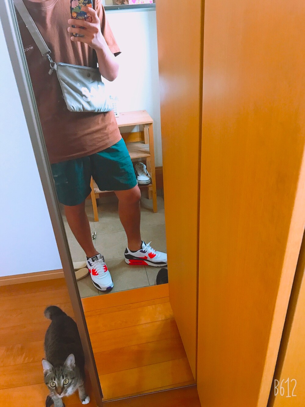 「夏のボーダーフェス、おしゃれさんと繋がりたい、カジュアルコーデ、ビックシルエット、夏コーデ」｜「RAGEBLUEの綿麻Tシャツ/841589（Tシャツ/カットソー、ベージュ系）」を使った、しょうやさん（メンズ・180cm）の夏コーディネートの1枚目の写真