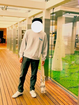「BASE（ベース）のアイテム」を使った、しょうやさん（メンズ・180cm）の秋コーディネート