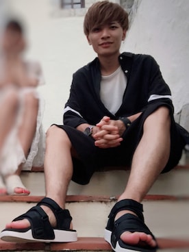 「シャリーフ(SHAREEF)」｜「アイテム（アクセサリー）」を使った、kさん（メンズ・170cm）の夏コーディネート