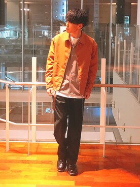 まきおさん（メンズ・171cm）の春コーディネート