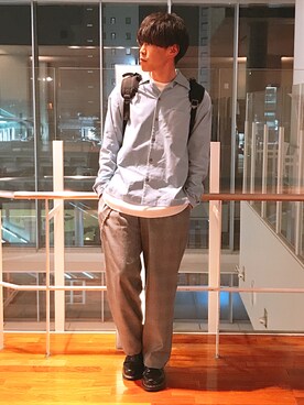 まきおさん（メンズ・171cm）の春コーディネート