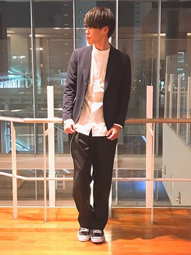 「EMMA  CLOTHES」｜「アイテム（財布/小物）」を使った、まきおさん（メンズ・171cm）の春コーディネート