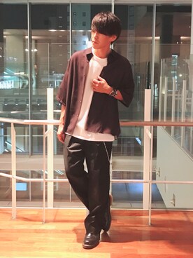 「リドム」｜「アイテム（財布/小物）」を使った、まきおさん（メンズ・171cm）の夏コーディネート