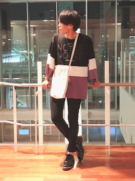 「シャリーフ(SHAREEF)」｜「アイテム（アクセサリー）」を使った、まきおさん（メンズ・171cm）の夏コーディネート