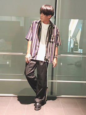 「リドム」｜「アイテム（財布/小物）」を使った、まきおさん（メンズ・171cm）の夏コーディネート