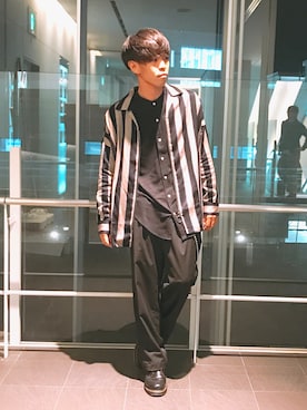 「リドム」｜「アイテム（財布/小物）」を使った、まきおさん（メンズ・171cm）の秋コーディネート