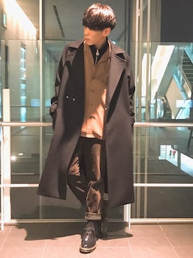 「クルニ」｜「アイテム（ジャケット/アウター）」を使った、まきおさん（メンズ・171cm）の冬コーディネート