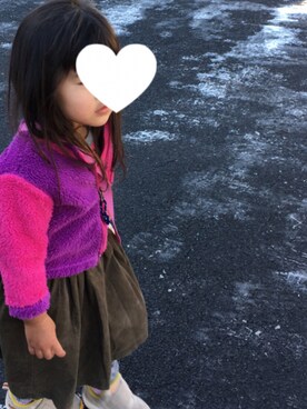 「SEVENDAYS=SUNDAY（セブンデイズサンデイ）のアイテム（スカート）」を使った、you...さん（キッズ・90cm）の冬コーディネート