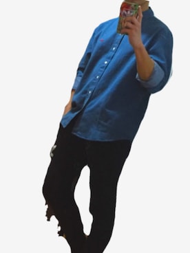 「アイテム（スウェットパンツ）」を使った、さん汰さん（メンズ・170cm）の春コーディネート