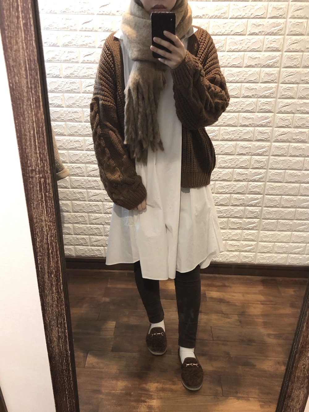 カーディガン cable knit docking shirt onepiece / ケーブルニットドッキングシャツワンピース レディース cable knit docking shirt onepiece / ケーブルニットドッキング