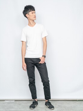 「NET（ネット）のアイテム（スラックス）」を使った、Jack C.さん（メンズ・180cm）の秋コーディネート