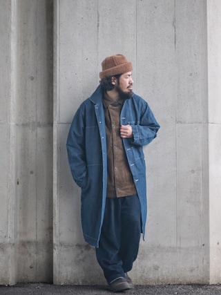 NATAL DESIGN ダークブルー オーバーオール NATAL DESIGNの