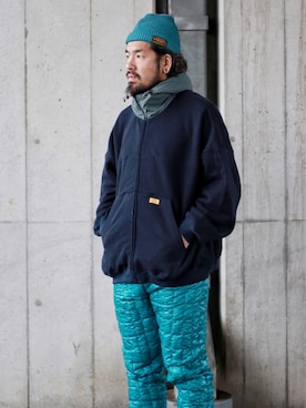 「NATAL DESIGN（ネイタルデザイン）のアイテム（スウェット）」を使った、SCATTER BRAIN nicoじいさん（メンズ・174cm）の冬コーディネート