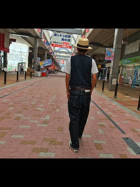 「アイテム（ダウンベスト、その他）」を使った、豊島 海勇 ︎︎さん（メンズ・172cm）の秋コーディネート