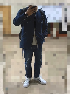 「grn（ジーアールエヌ）のアイテム（ジャケット/アウター）」を使った、ひろさん（メンズ・170cm）の冬コーディネート