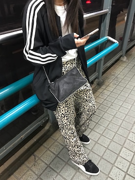 「アイテム（ジャージ）」を使った、streetwearさん（レディース・153cm・10代）の秋コーディネート