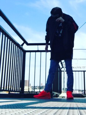 「DOPE（ドープ）のアイテム（キャップ）」を使った、KOUKIさん（メンズ・165cm）の春コーディネート