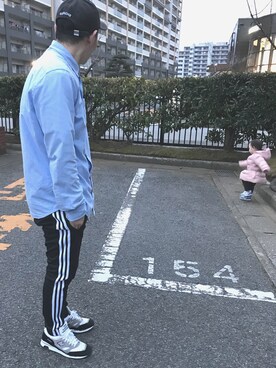 「GAP（ギャップ）のアイテム（その他アウター）」を使った、さんよぷさん（メンズ・172cm）の冬コーディネート