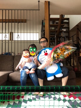 「アイテム（おもちゃ、ブルー系）」を使った、はるさん（メンズ・167cm）の夏コーディネート