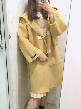 「Handmade（ハンドメイド）のアイテム（ダウンジャケット/コート）」を使った、青雀さん（レディース・170cm）の秋コーディネート