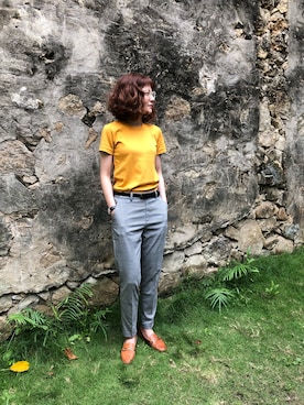 「ALDO（アルド）のアイテム（ローファー）」を使った、Shao さん（レディース・163cm）の夏コーディネート
