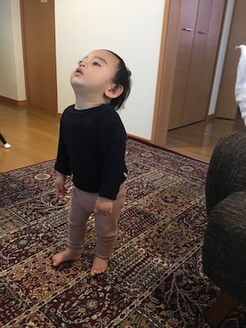 「joha（ヨハ）のアイテム」を使った、m-twitさん（キッズ・80cm）の春コーディネート