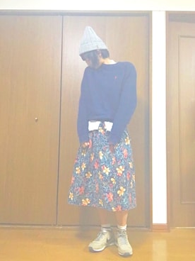 「Clef（クレ）のアイテム」を使った、momokaさん（レディース・164cm）の秋コーディネート