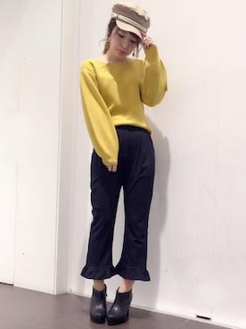 「FREE'S MART（フリーズマート）のアイテム（ブーティ）」を使った、たきさん（レディース・156cm）の冬コーディネート