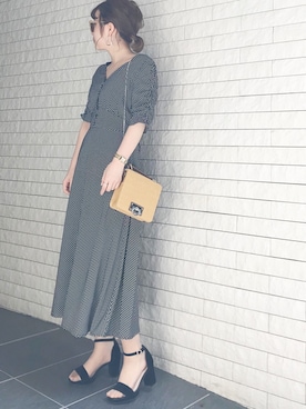 「レトロワンピース」｜「アイテム（その他）」を使った、たきさん（レディース・157cm）の春コーディネート