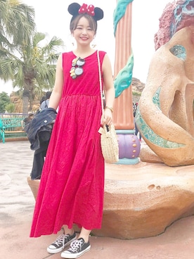 かごバッグを使った ディズニーコーデ の人気ファッションコーディネート Wear