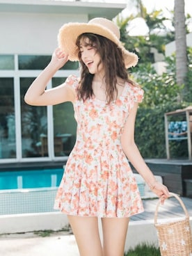 「アイテム（水着）」を使った、エンジェルルナさん（レディース・165cm）の春コーディネート