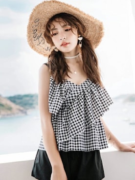 「アイテム（水着）」を使った、エンジェルルナさん（レディース・165cm）の春コーディネート