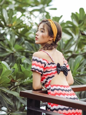 「アイテム（水着/着物・浴衣）」を使った、エンジェルルナさん（レディース・165cm）の春コーディネート