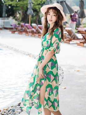 「アイテム（水着/着物・浴衣）」を使った、エンジェルルナさん（レディース・165cm）の春コーディネート