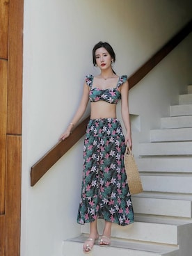 「ビキニ水着」｜エンジェルルナさん（レディース・165cm）の春コーディネート