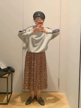 「axes femme（アクシーズファム）のアイテム（ローファー）」を使った、一丸さん（レディース・165cm）の秋コーディネート