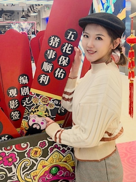 一丸さん（レディース・165cm）の冬コーディネート