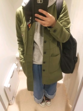 「TOMMY（トミー）のアイテム（ジャケット/アウター）」を使った、bobicoさん（レディース・154cm）の春コーディネート