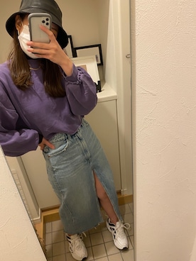 「ENVYM（アンビー）のアイテム（帽子）」を使った、amiさん（レディース・167cm）の春コーディネート