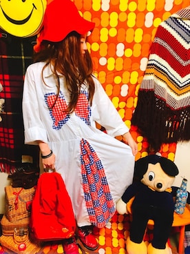 「文化屋雑貨店（ブンカヤザッカテン）のアイテム」を使った、ありさん（レディース・153cm）の春コーディネート