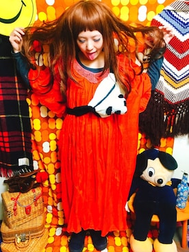 「panda（パンダ）のアイテム（バッグ）」を使った、ありさん（レディース・153cm）の春コーディネート