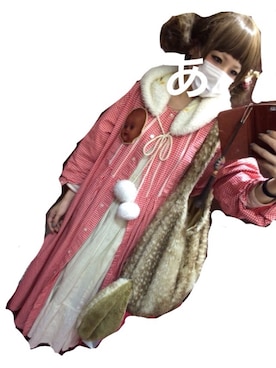 「あちゃちゅむ」｜「アイテム（ワンピース/ドレス）」を使った、ありさん（レディース・153cm）の冬コーディネート