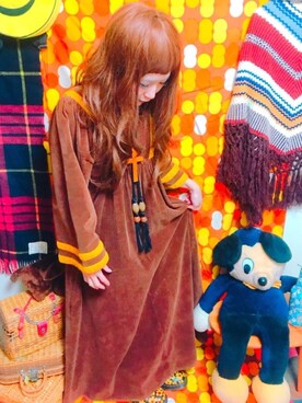 「文化屋雑貨店（ブンカヤザッカテン）のアイテム」を使った、ありさん（レディース・153cm）の冬コーディネート