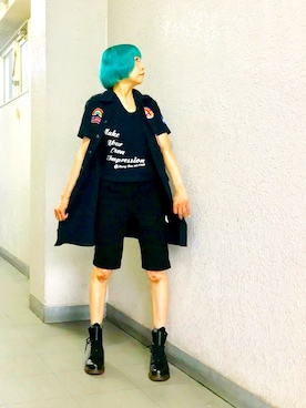 「COCOLULU（ココルル）のアイテム」を使った、漆黒のぷりんきぃ🌙*.｡★*ﾟさん（レディース・153cm）の夏コーディネート