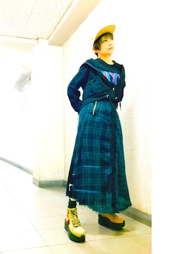 「Abercrombie&Fitch（アバークロンビーアンドフィッチ）のアイテム（パーカー）」を使った、漆黒のぷりんきぃ🌙*.｡★*ﾟさん（レディース・153cm）の春コーディネート