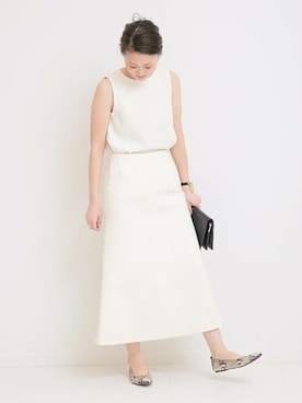 「Deuxieme Classe（ドゥーズィエムクラス）のアイテム（シャツ/ブラウス）」を使った、MIZUさん（レディース・162cm）の夏コーディネート
