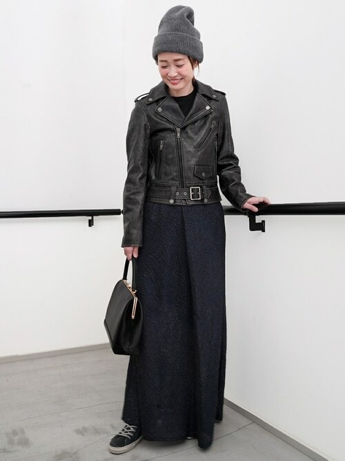 GOLDEN GOOSE ゴールデングース ライダース レザージャケット 黒