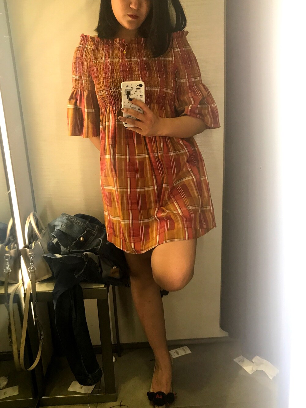 「date style♡、Friday Night」｜「ZARAのアイテム（ワンピース、オレンジ系）」を使った、dollydongさん（レディース・167cm）の夏コーディネートの1枚目の写真