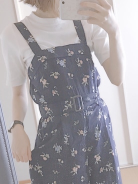 「SpRay PREMIUM（スプレイプレミアム）のアイテム（オールインワン・サロペット）」を使った、manyaさん（レディース・161cm）の夏コーディネート
